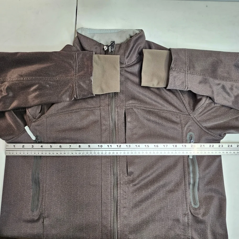 Lululemon Men's Brown Fleece Lined Soft Shell Performance / Bomber Jacket - Picture 5 of 12